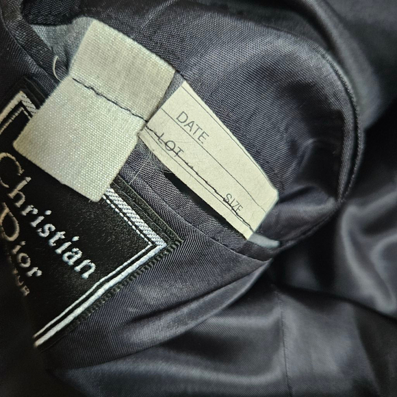 Vintage Christian Dior Monsieur Pure Wool Pinstripe Blazer Jacket Mens - Picture 7 of 8